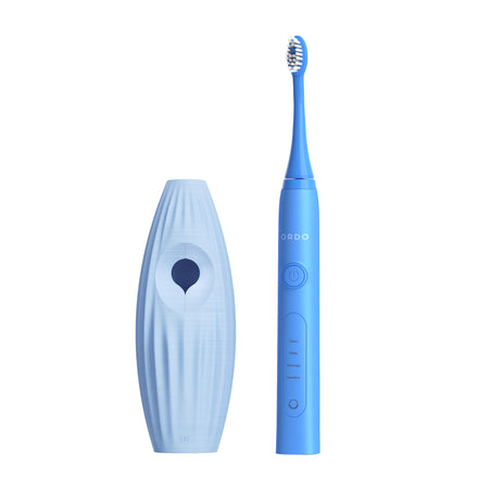 Ordo Sonic+ Toothbrush & {access}ories Handle - Soft Blue Curved Large Vertical