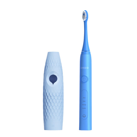 Ordo Sonic+ Toothbrush & {access}ories Handle - Soft Blue Curved Small Diamond