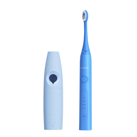 Ordo Sonic+ Toothbrush & {access}ories Handle - Soft Blue Curved Small Smooth