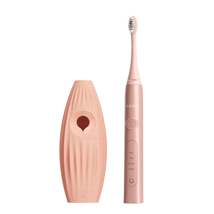 Ordo Sonic+ Toothbrush & {access}ories Handle - Apricot Hemispherical Large Vertical