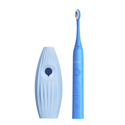 Ordo Sonic+ Toothbrush & {access}ories Handle - Soft Blue Hemispherical Large Vertical