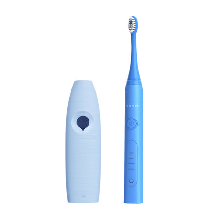 Ordo Sonic+ Toothbrush & {access}ories Handle - Soft Blue Hemispherical Medium Smooth