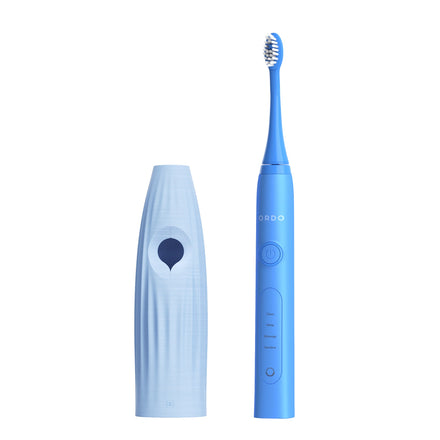 Ordo Sonic+ Toothbrush & {access}ories Handle - Soft Blue Tapered Medium Vertical