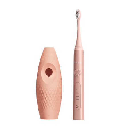 Ordo Sonic+ Toothbrush & {access}ories Handle - Apricot Triangular Large Diamond