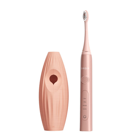 Ordo Sonic+ Toothbrush & {access}ories Handle - Apricot Triangular Large Vertical