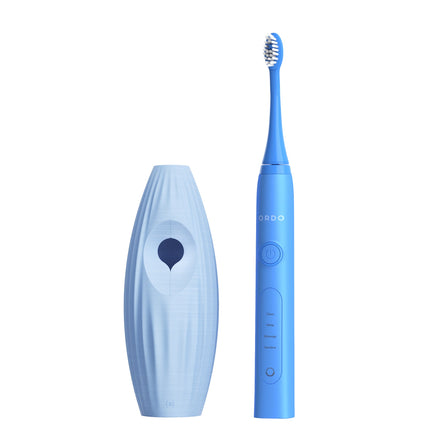 Ordo Sonic+ Toothbrush & {access}ories Handle - Soft Blue Triangular Large Vertical