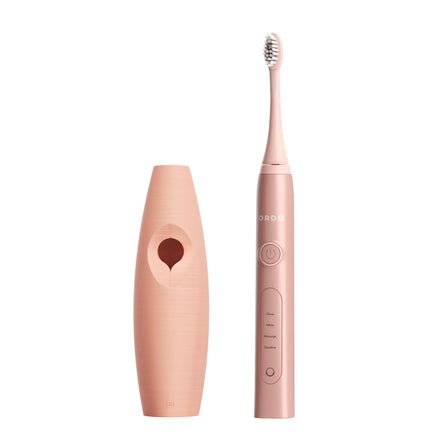 Ordo Sonic+ Toothbrush & {access}ories Handle - Apricot Triangular Medium Smooth