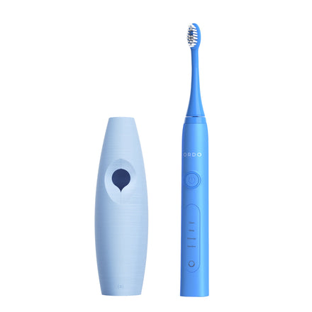 Ordo Sonic+ Toothbrush & {access}ories Handle - Soft Blue Triangular Medium Smooth