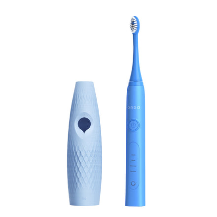 Ordo Sonic+ Toothbrush & {access}ories Handle - Soft Blue Triangular Small Diamond