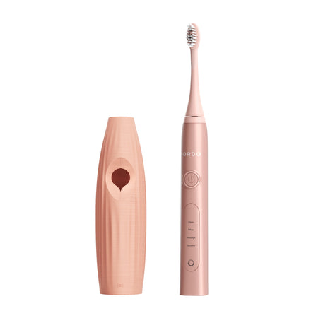 Ordo Sonic+ Toothbrush & {access}ories Handle - Apricot Triangular Small Vertical