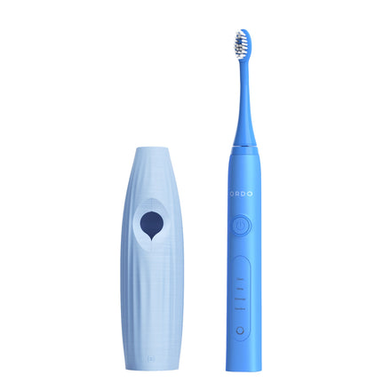 Ordo Sonic+ Toothbrush & {access}ories Handle - Soft Blue Triangular Small Vertical