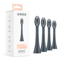 Ordo Sonic Brush Head Charcoal Grey | Stone 4x