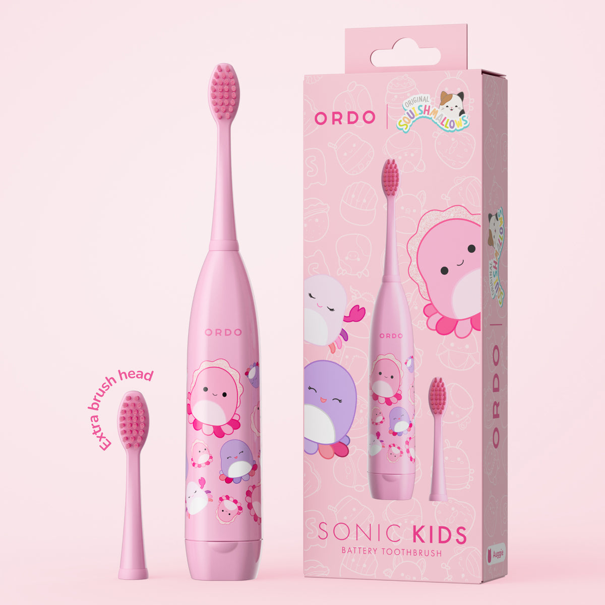 Ordo Sonic Kids Battery Toothbrush - Squishmallows Auggie