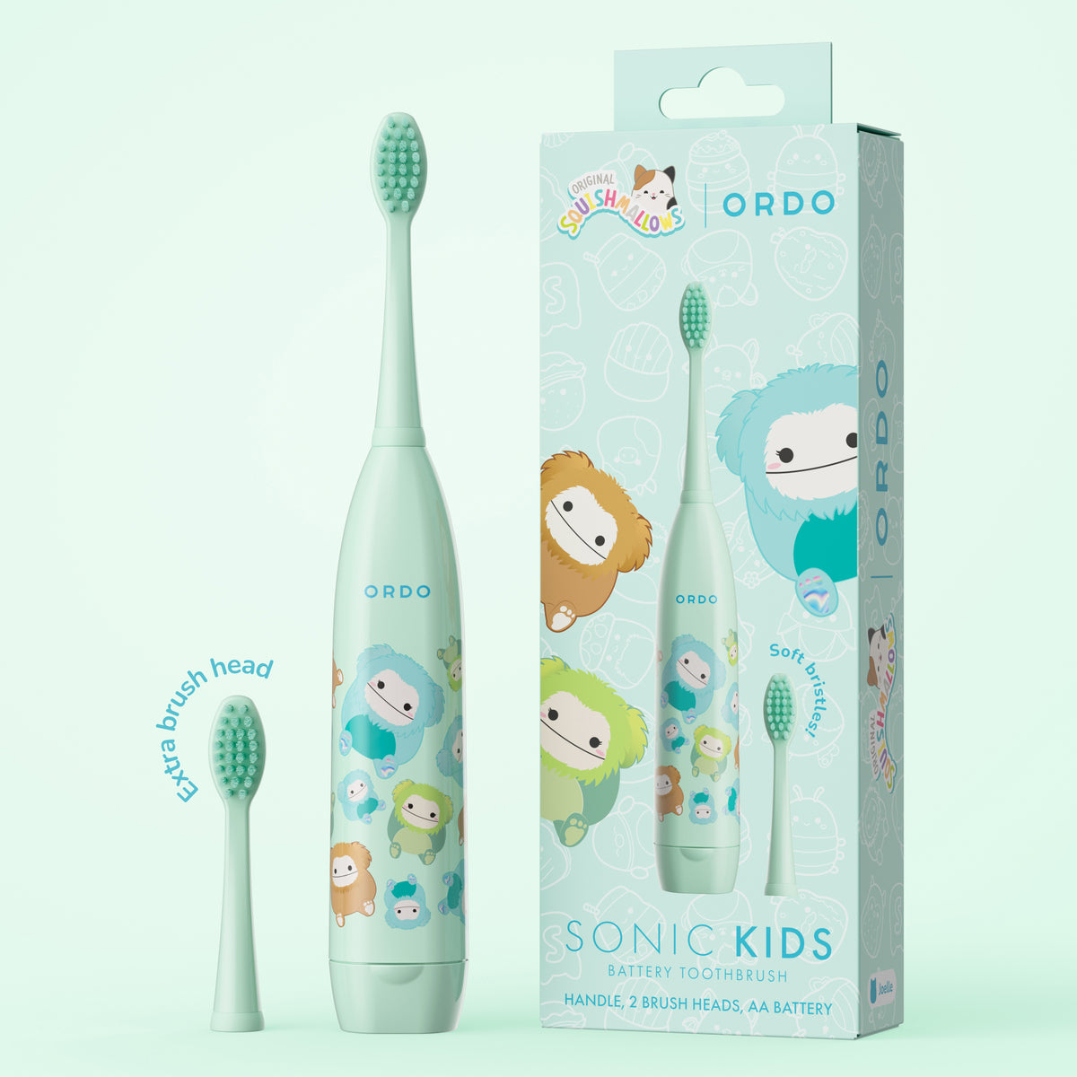 Ordo Sonic Kids Battery Toothbrush - Squishmallows Joelle