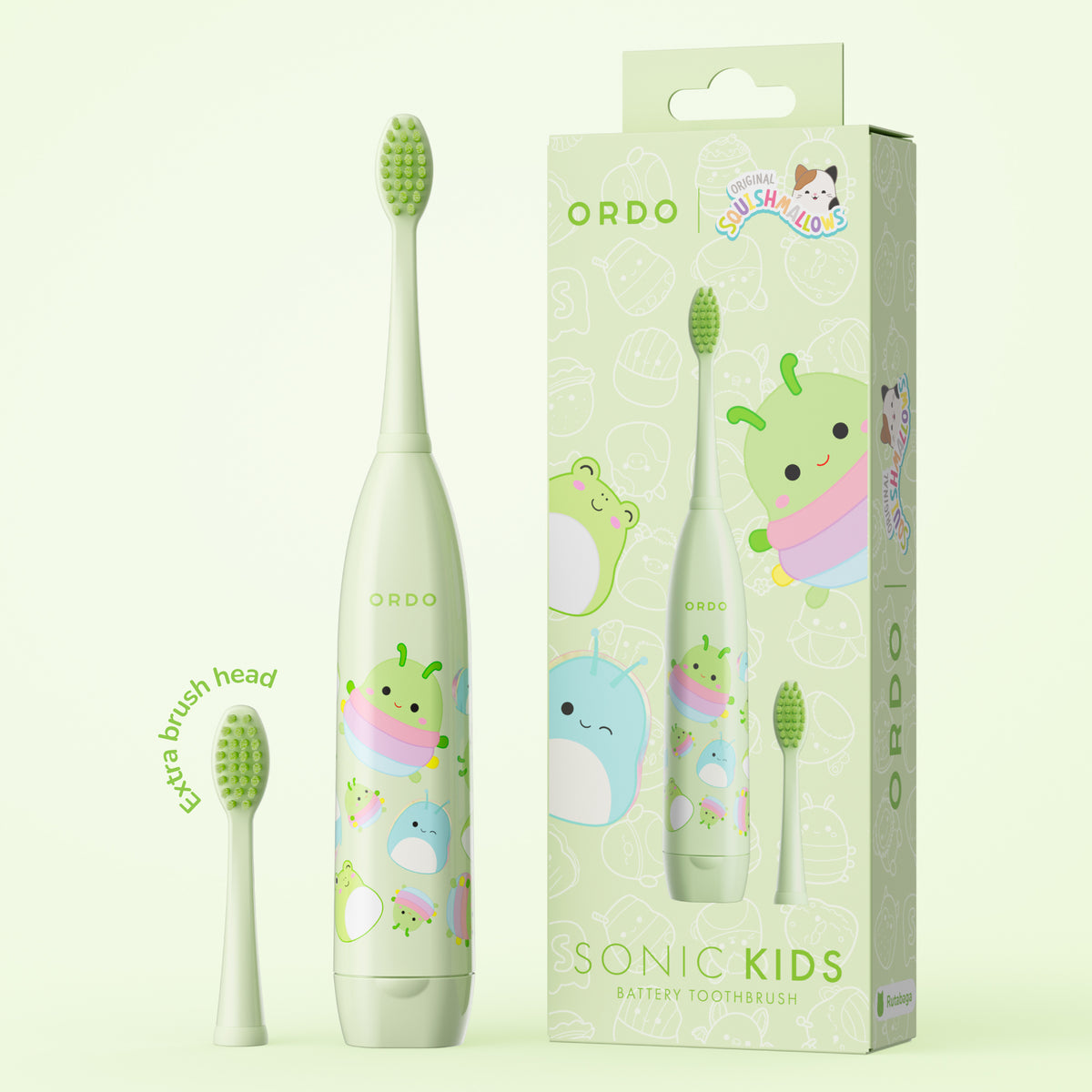Ordo Sonic Kids Battery Toothbrush - Squishmallows Rutabaga