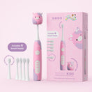Ordo Sonic Kids Rechargeable Toothbrush & 4x Brush Heads - White - Squishmallows Patty
