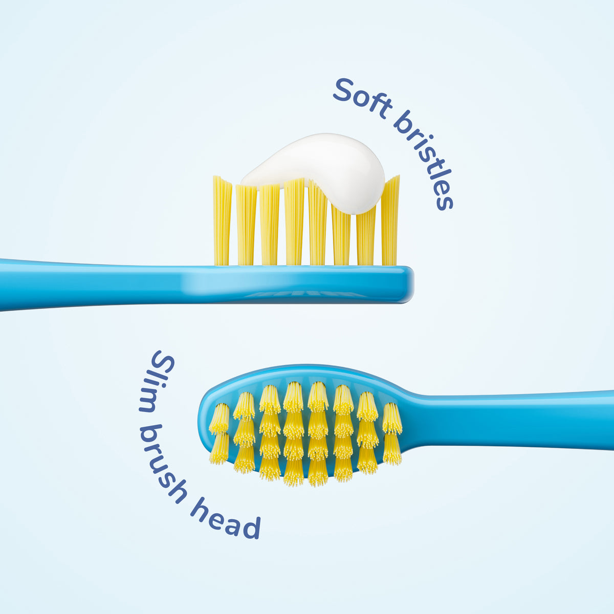 Ordo Sonic Kids Battery - Brush Heads - Minions Blue - 2 Pack