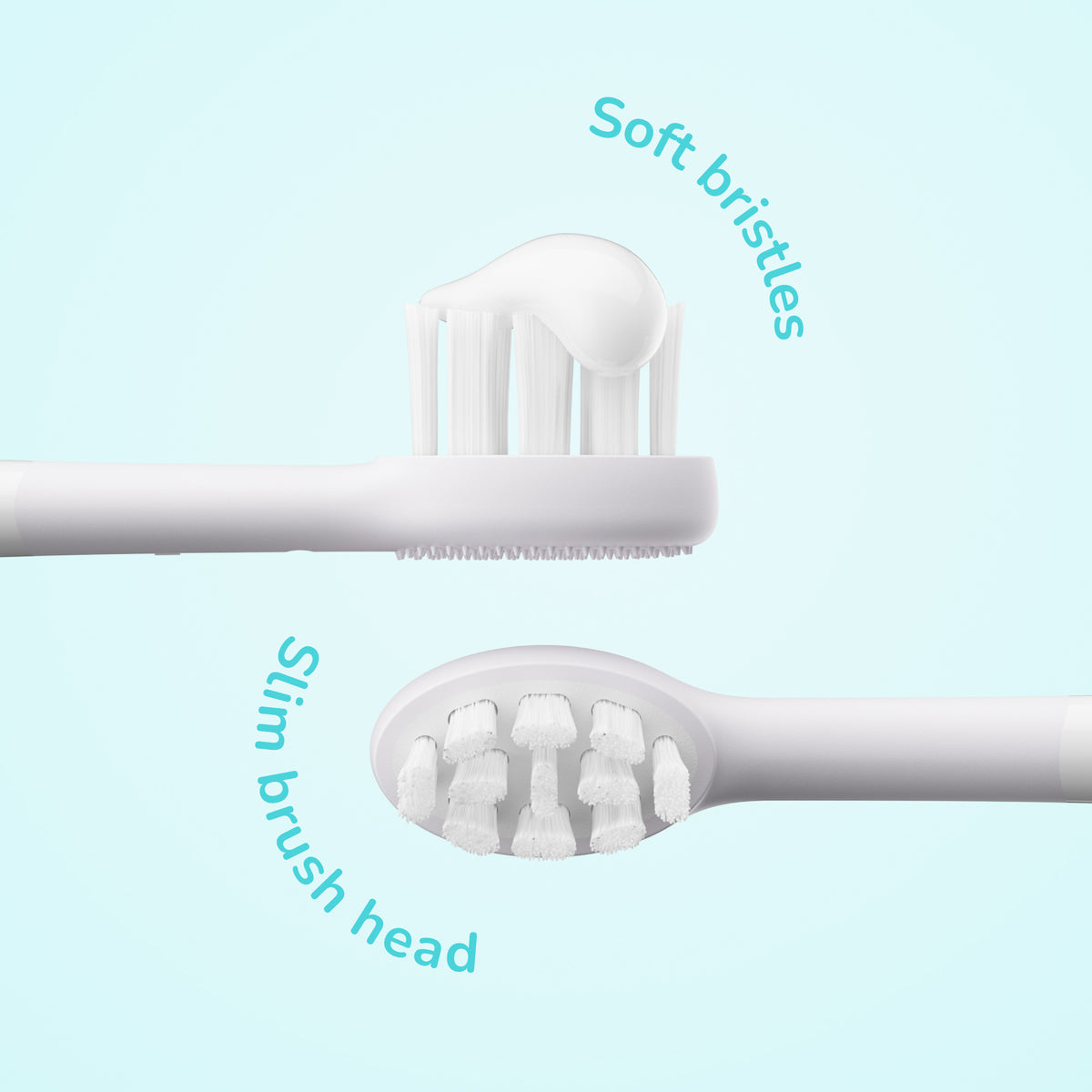 Ordo Sonic Squishmallows Kids Rechargeable - Brush Heads - White - 4 Pack