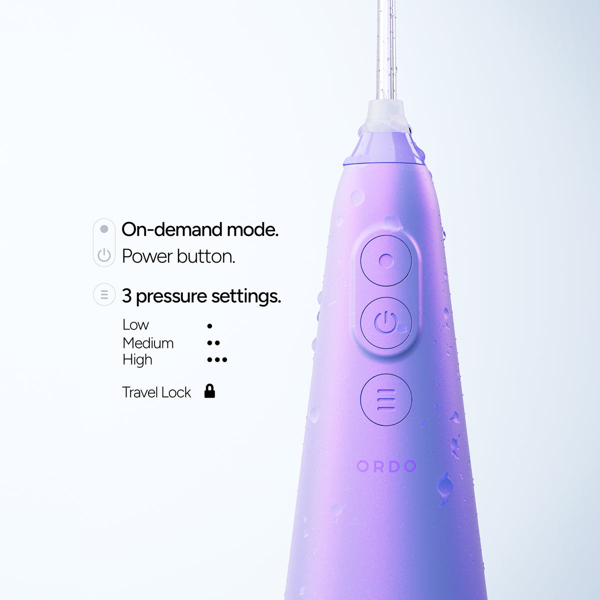 Ordo Sonic+ Toothbrush & Hydro Sonic Water Flosser - Pearl Violet