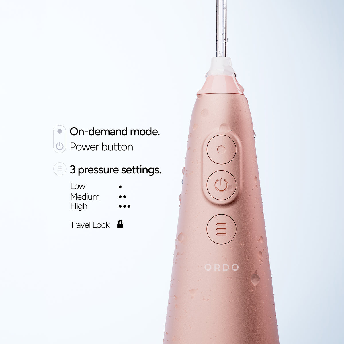 Ordo Sonic+ Toothbrush & Hydro Sonic+ Water Flosser - Rose Gold