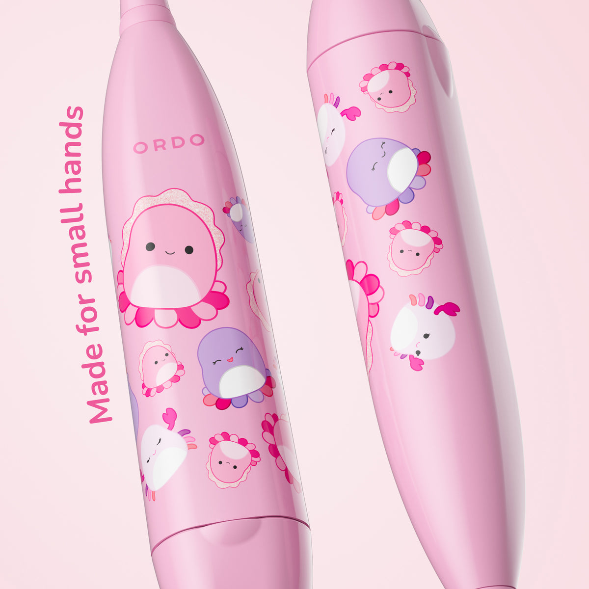 Ordo Sonic Kids Battery Toothbrush & 4 Brush Heads - Squishmallows Auggie