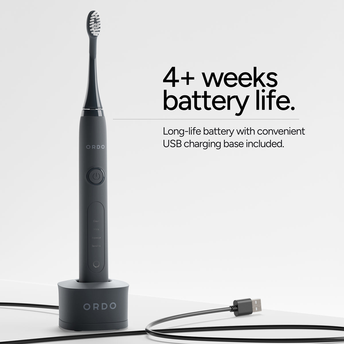 Ordo Sonic+ Toothbrush Charcoal Grey