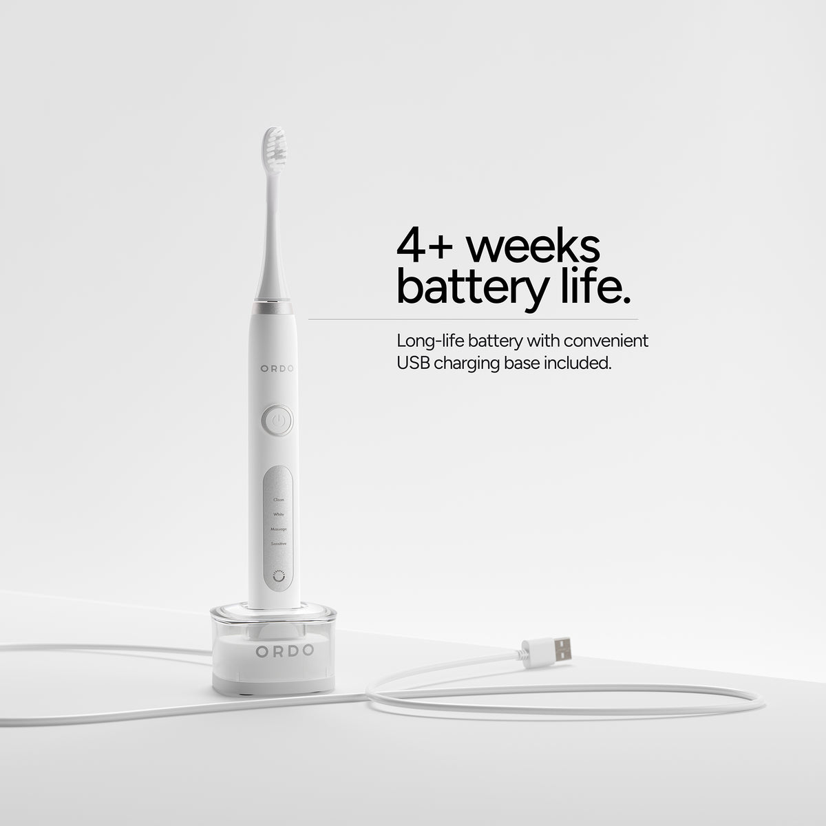 Ordo Sonic+ Toothbrush & Hydro Sonic+ Water Flosser - White