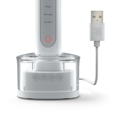 Ordo Sonic+ Toothbrush & Charging Travel Case - White