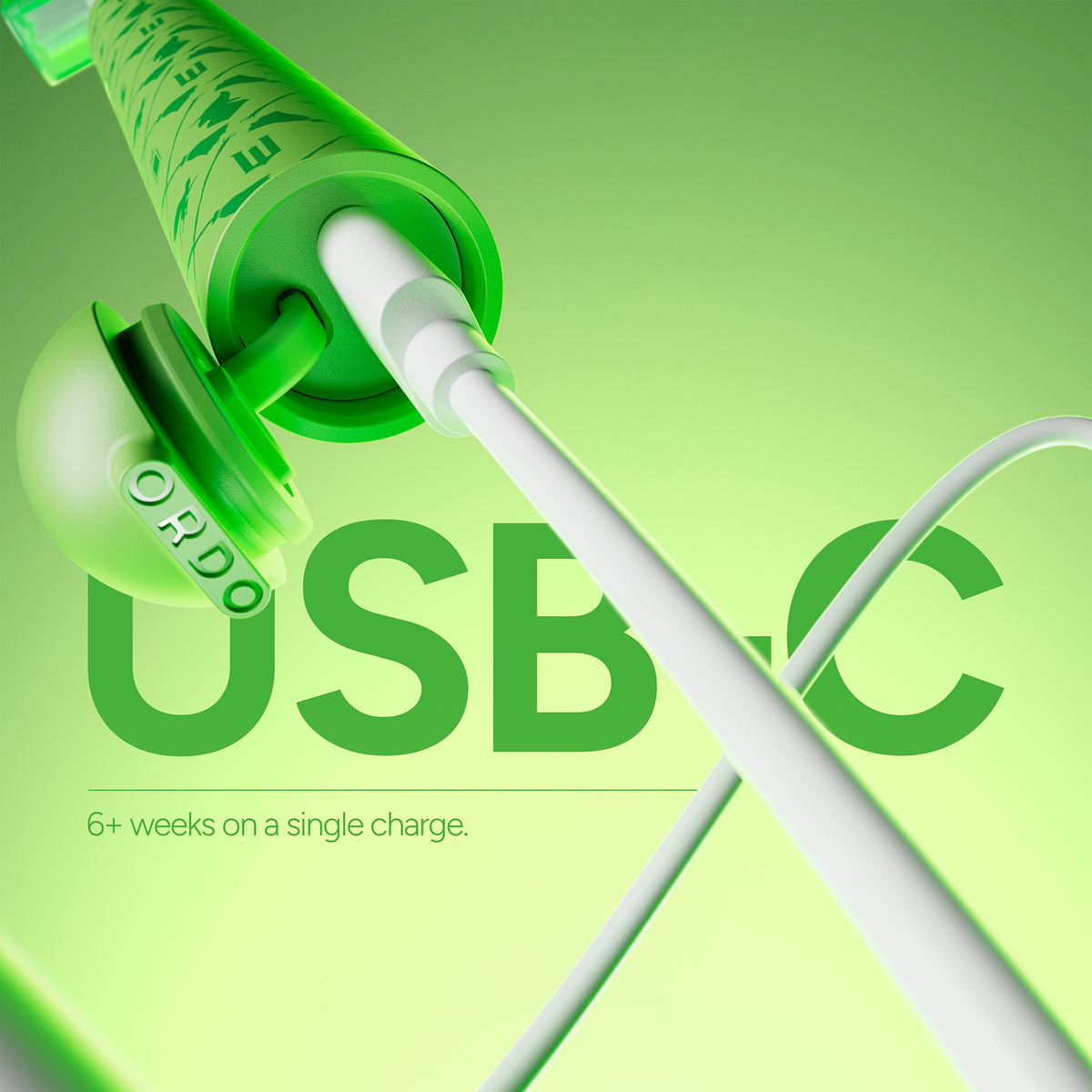 Ordo Sonic Edge Rechargeable Toothbrush - Wicked - Wicked Green