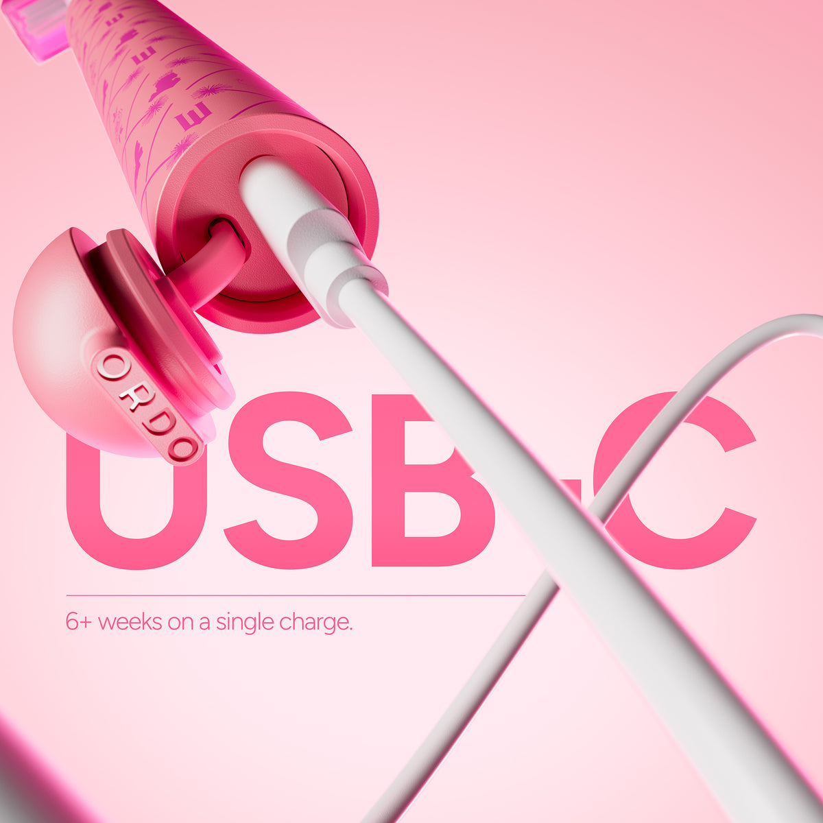 Ordo Sonic Edge Rechargeable Toothbrush - Wicked - Popular Pink