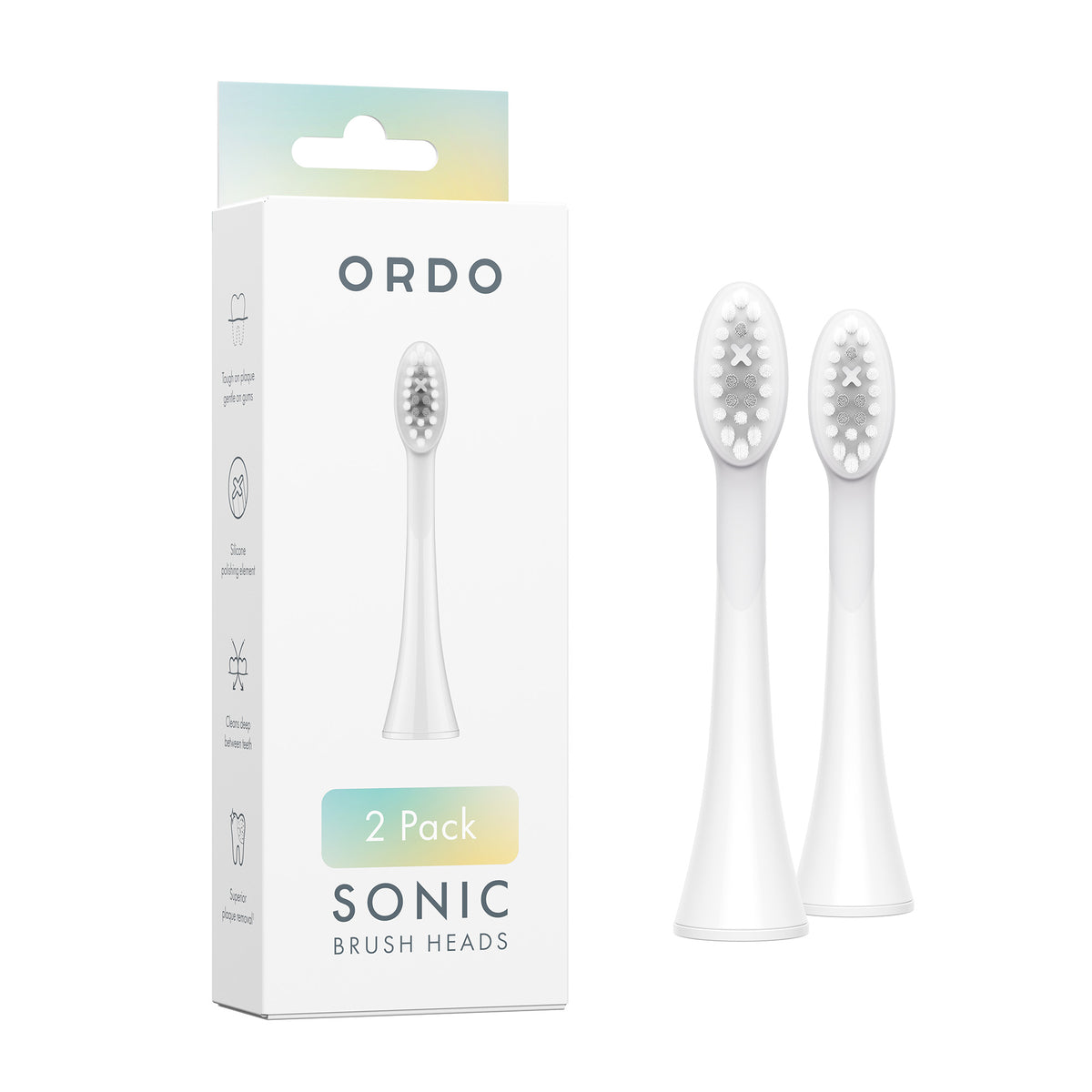 Ordo Sonic Brush Head White | Snow 2x