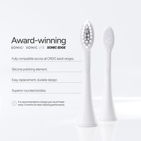 Ordo Sonic Brush Head White | Snow 2x
