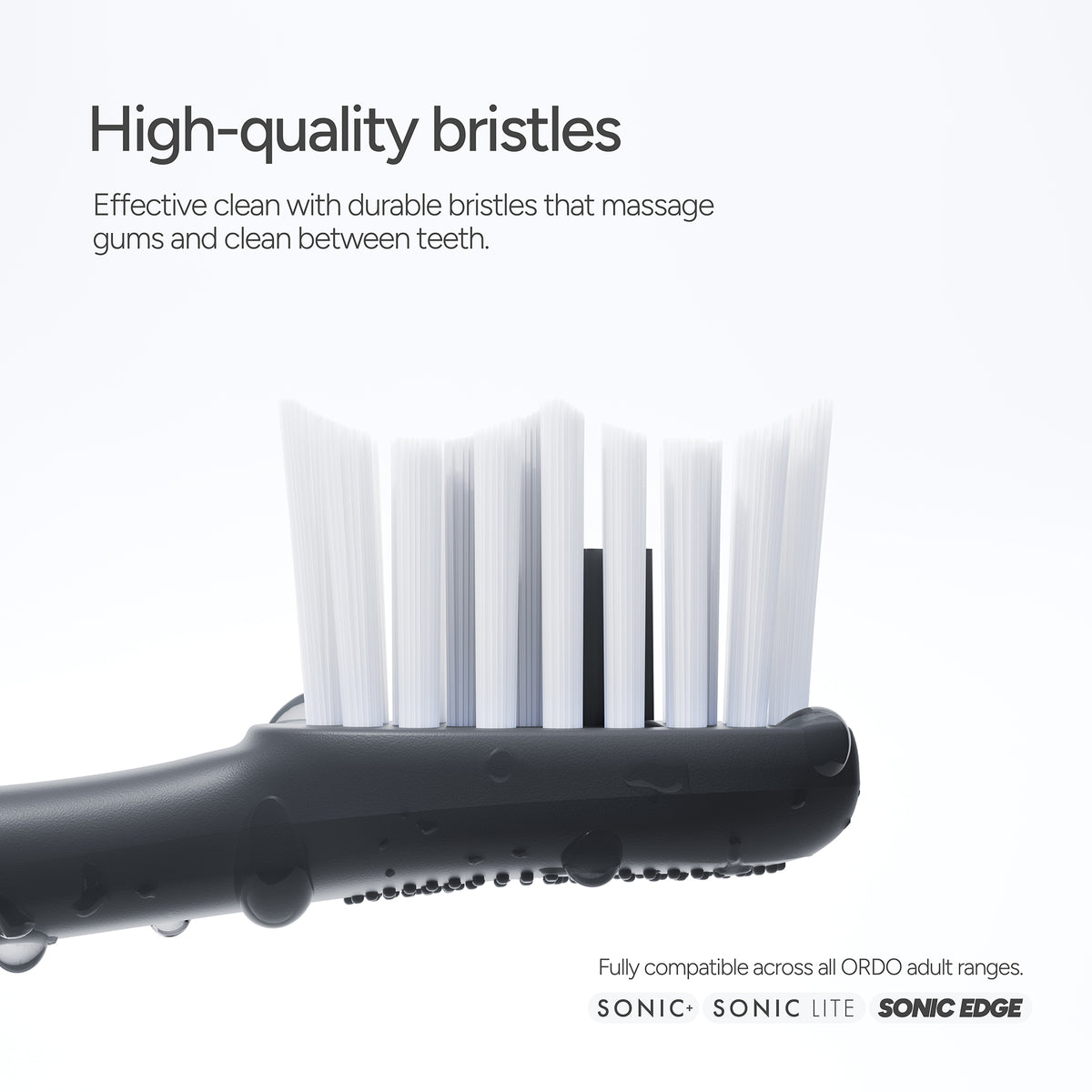 Ordo Sonic Brush Head Charcoal Grey | Stone 2x