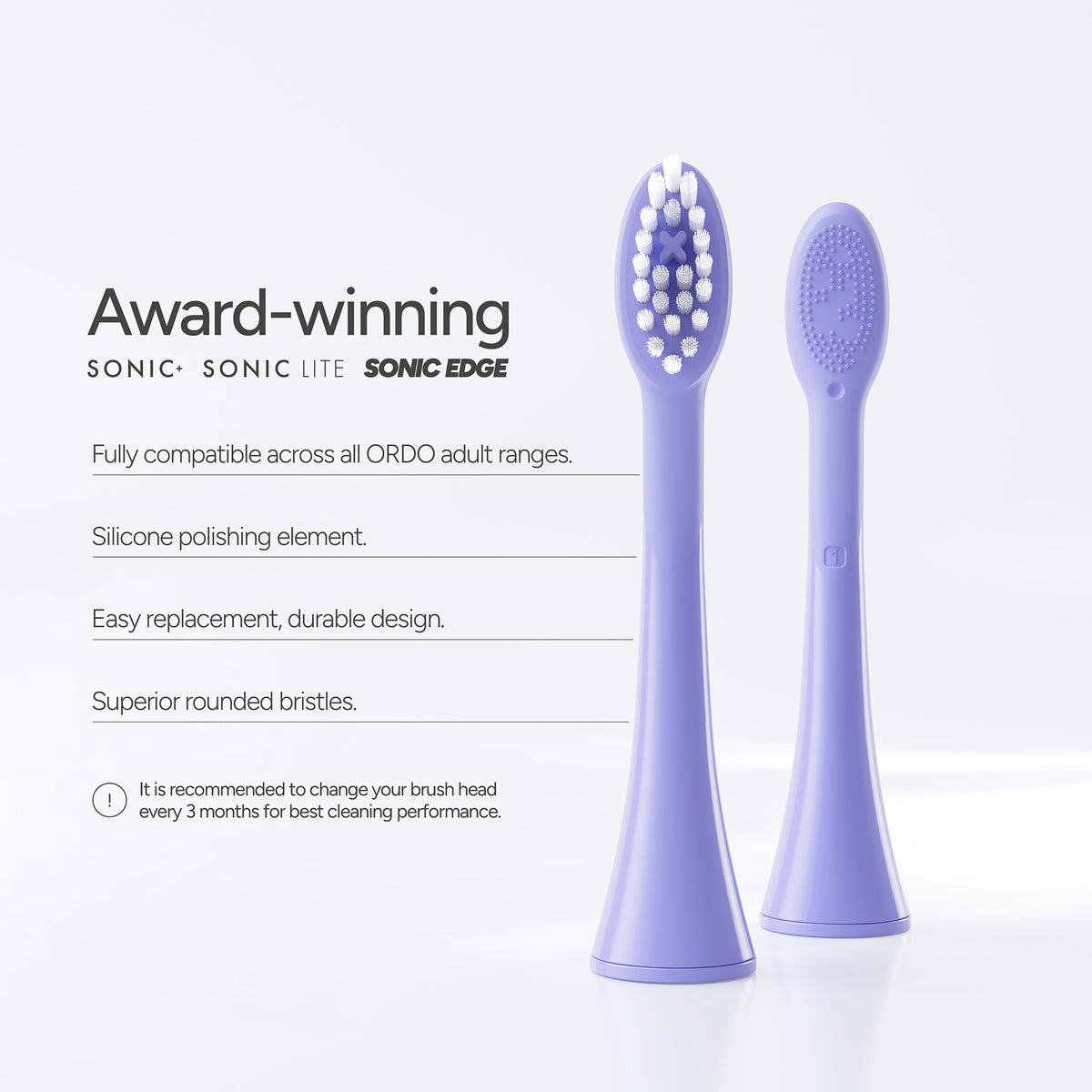 Ordo Sonic Brush Head Pearl Violet | Lavender 4x