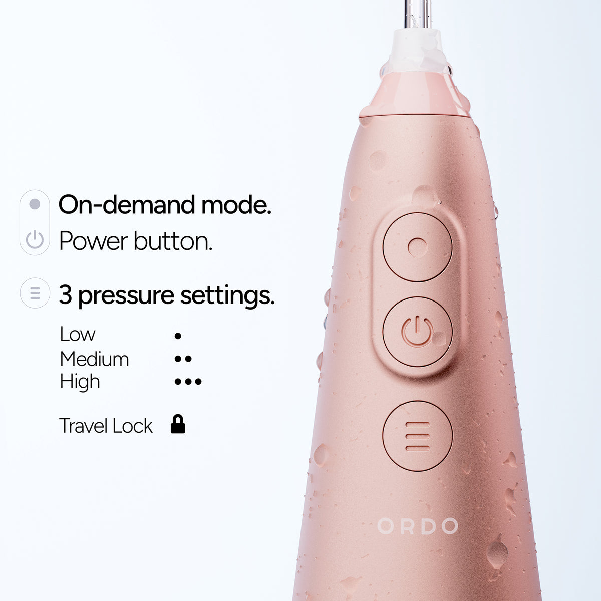 Ordo Hydro Sonic Water Flosser - Rose Gold