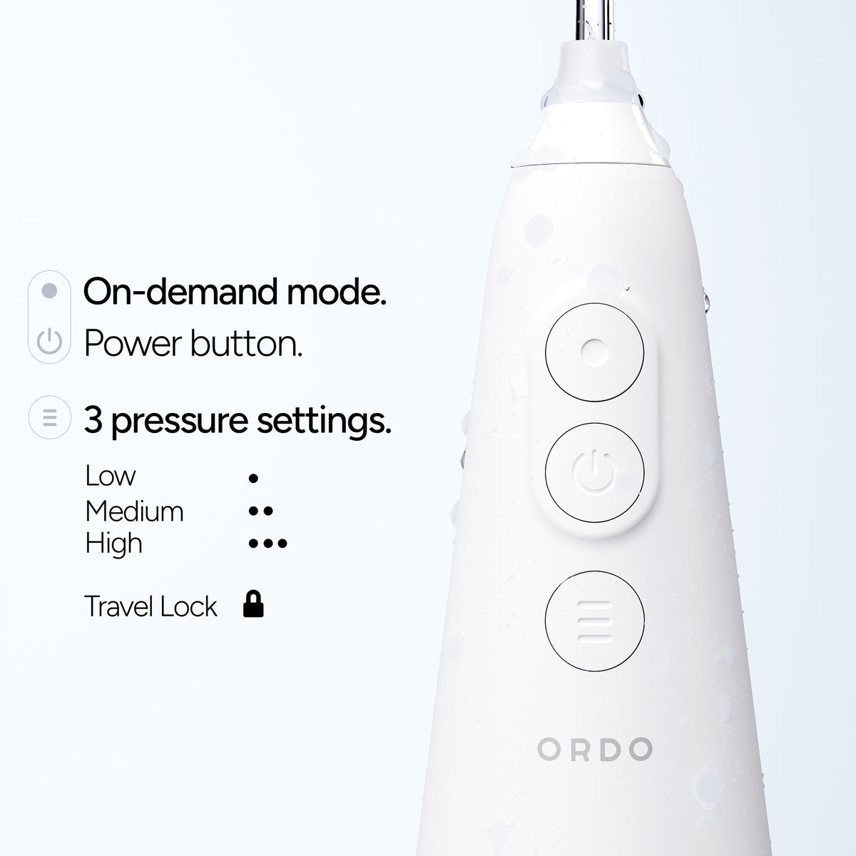 Ordo Hydro Sonic Water Flosser - White