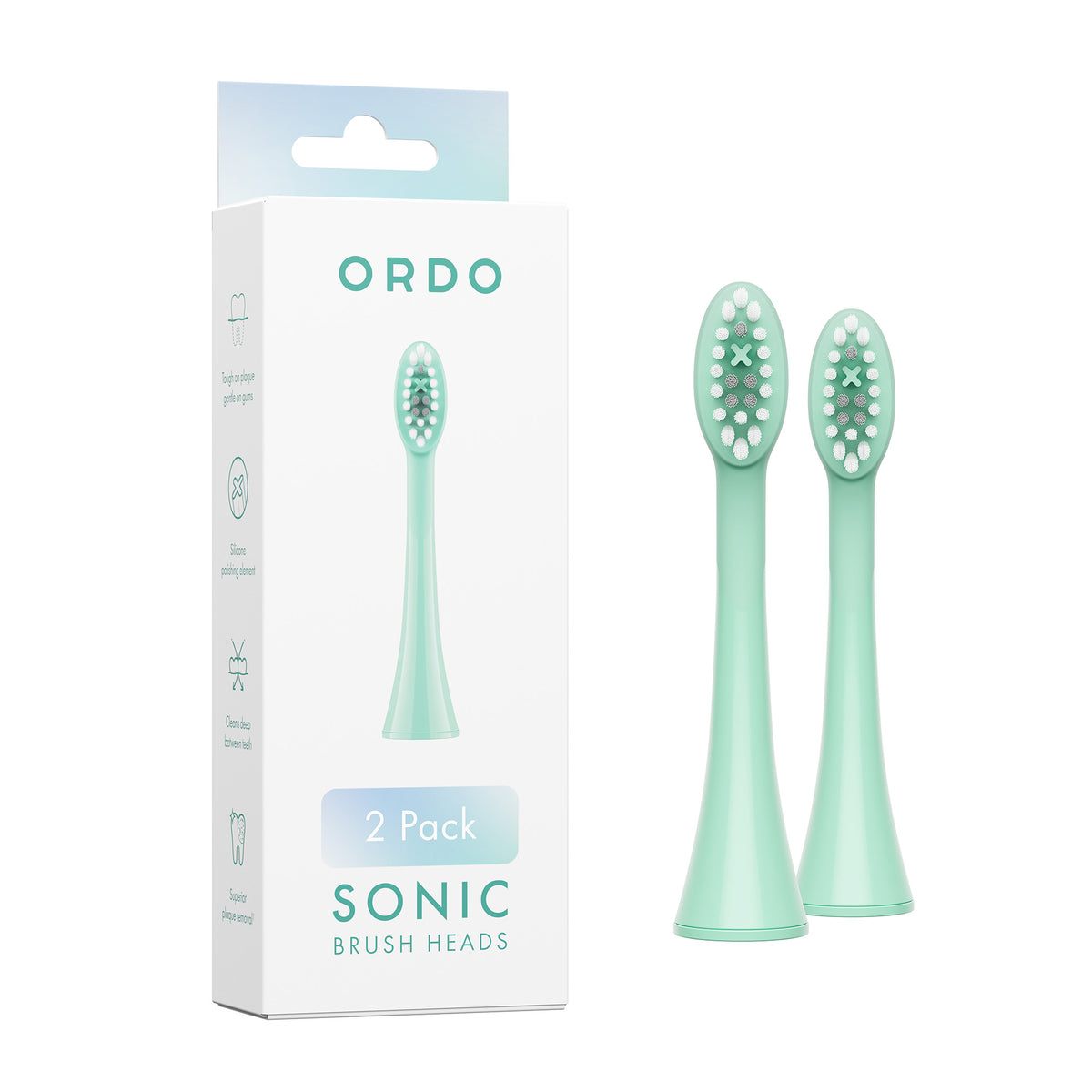 Ordo Sonic Brush Head Mint Green | Sage 2x