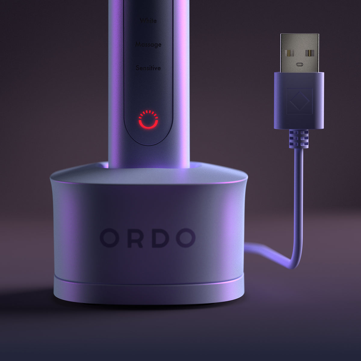 Ordo Sonic+ Toothbrush & Charging Travel Case - Pearl Violet