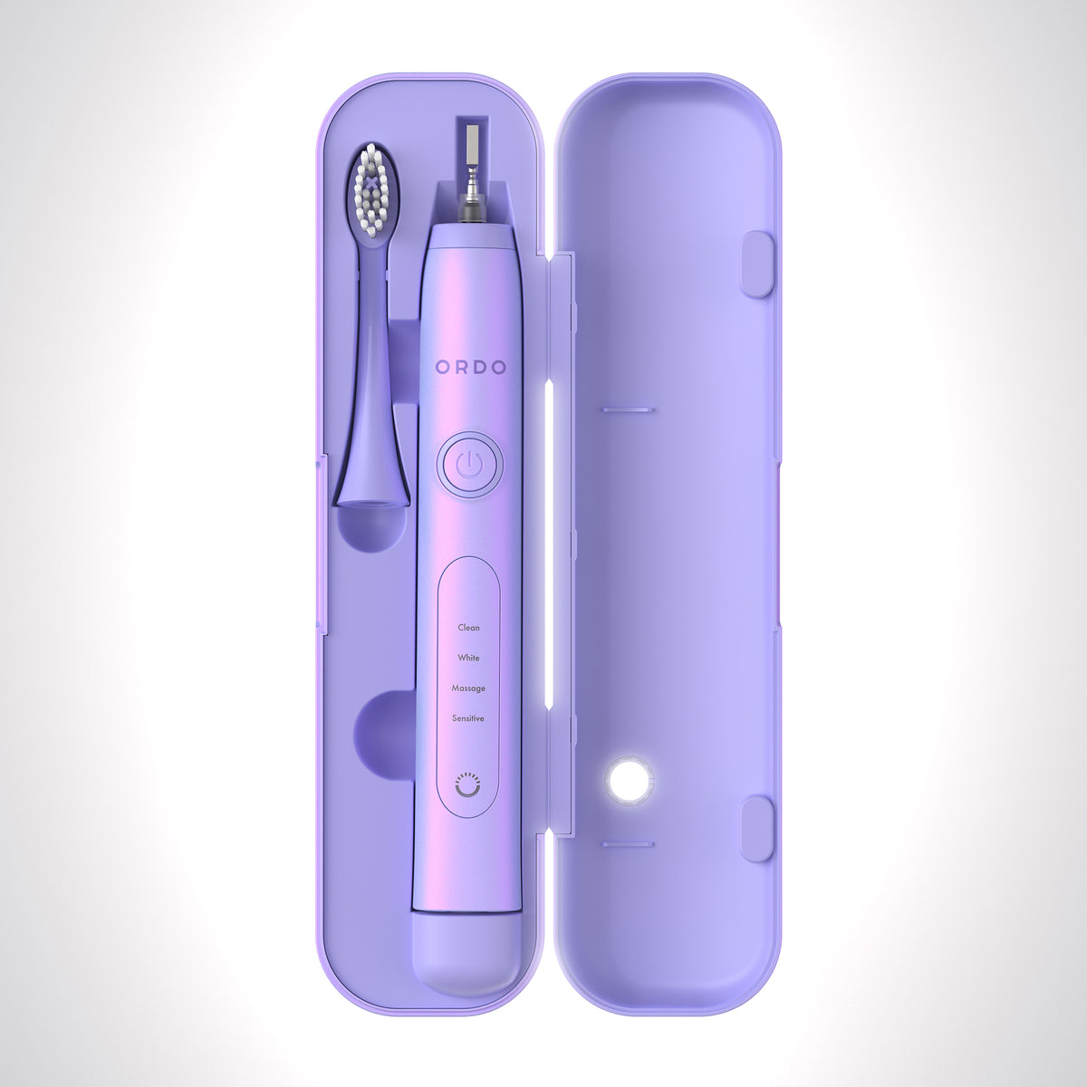 Ordo Sonic+ Toothbrush & Charging Travel Case - Pearl Violet