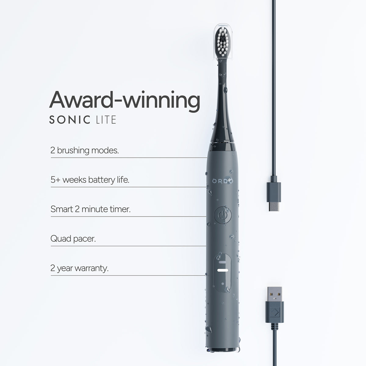 Ordo Sonic Lite Electric Toothbrush - Stone