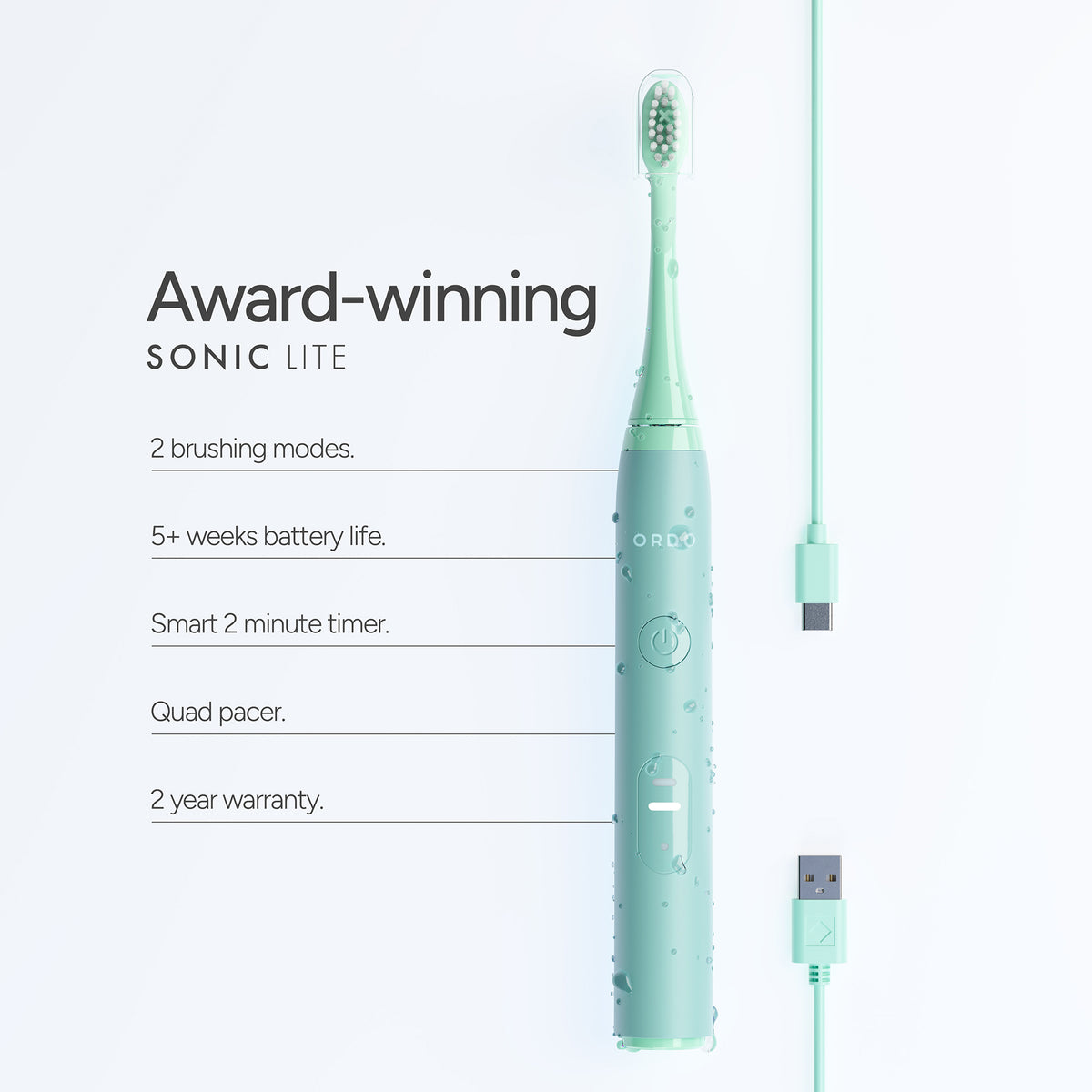 Ordo Sonic Lite Electric Toothbrush - Sage