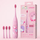 Ordo Sonic Kids Battery Toothbrush & 4 Brush Heads - Squishmallows Auggie