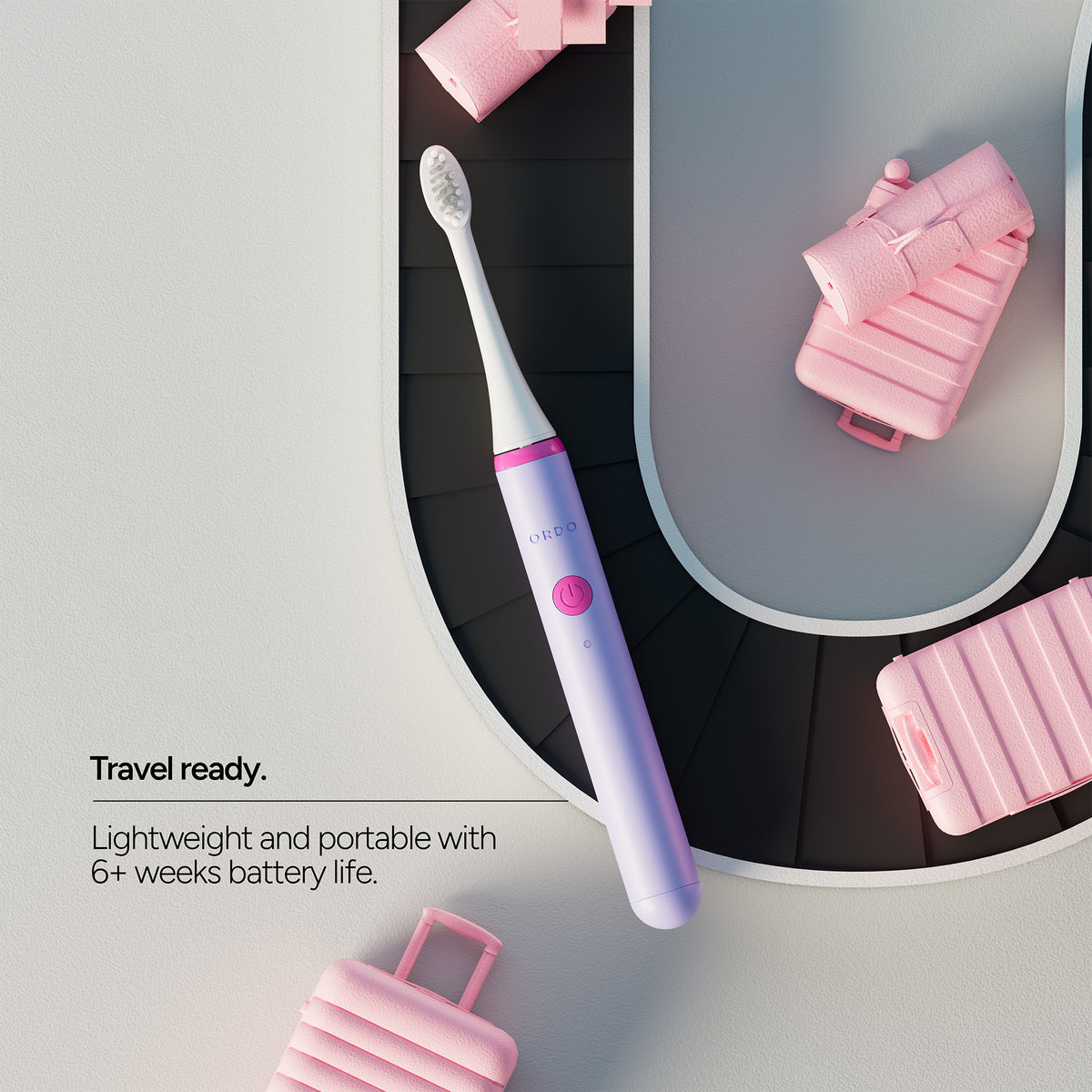 Ordo Sonic Edge Rechargeable Toothbrush - Fiji Fuchsia