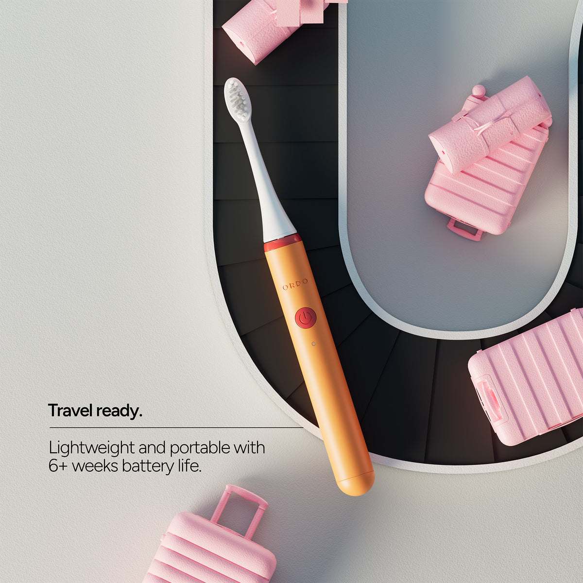 Ordo Sonic Edge Rechargeable Toothbrush - Peach Sunrise