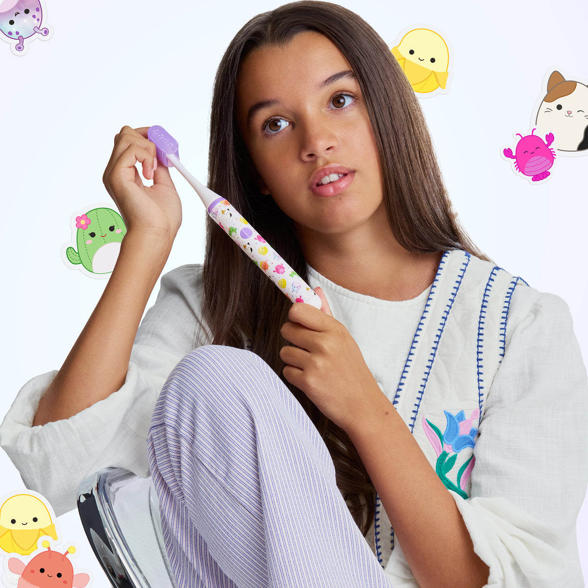 Ordo Sonic Edge Rechargeable Toothbrush - Squishmallows Cam & 'Mallows