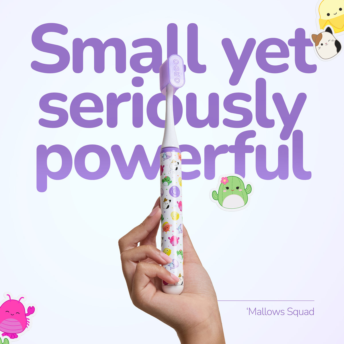 Ordo Sonic Edge Rechargeable Toothbrush - Squishmallows Cam & 'Mallows