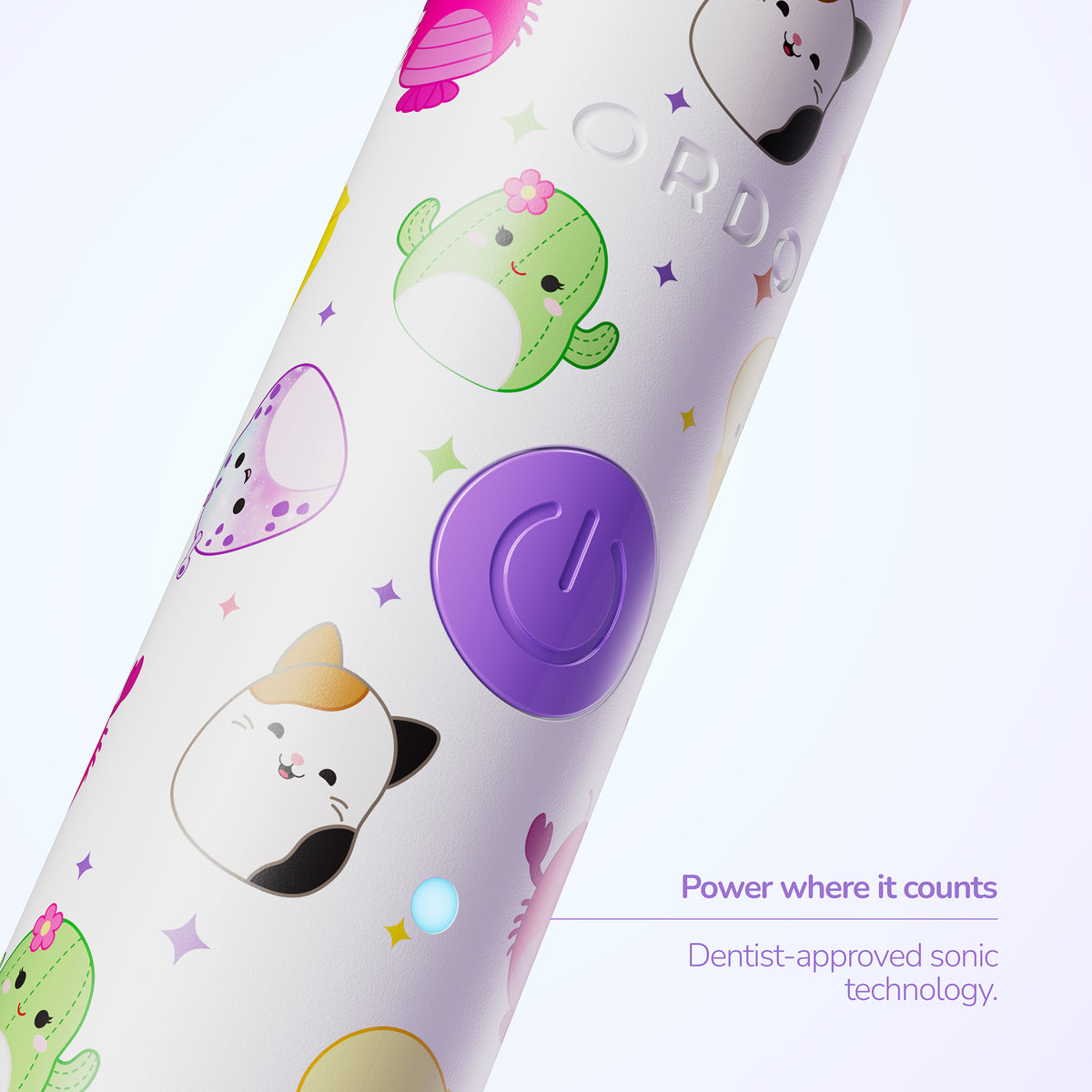 Ordo Sonic Edge Rechargeable Toothbrush - Squishmallows Cam & 'Mallows