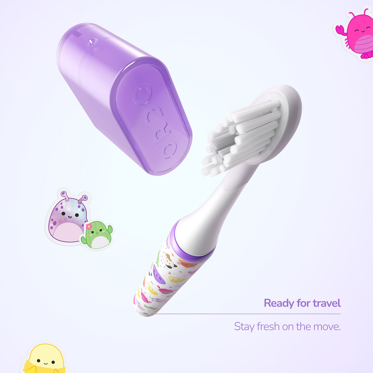 Ordo Sonic Edge Rechargeable Toothbrush - Squishmallows Cam & 'Mallows