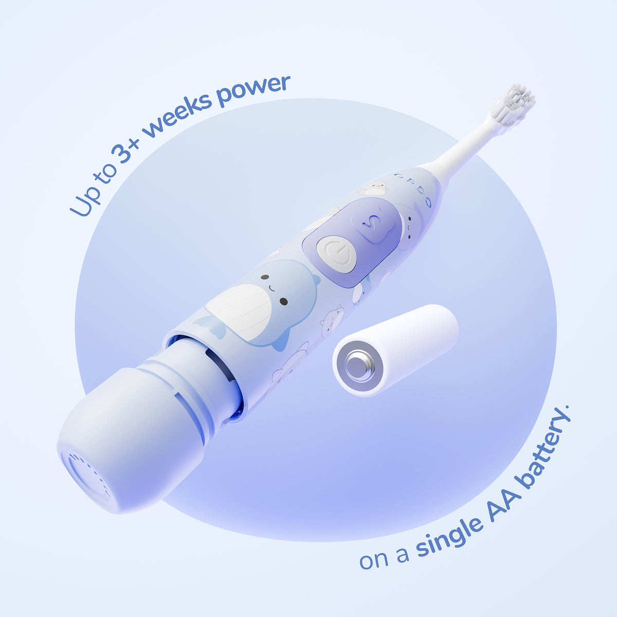 Ordo Oscillating Kids Battery Toothbrush - Squishmallows Samir