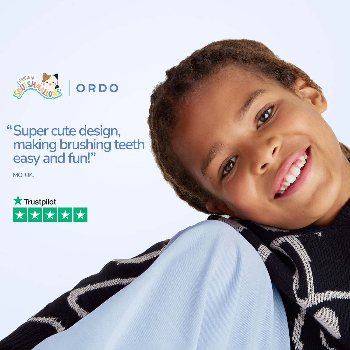 Ordo Oscillating Kids Battery Toothbrush - Squishmallows Samir